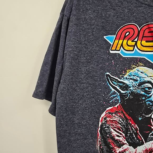 Stars Wars Men's Rebels Use The Force Yoda Graphic T-Shirt Blue Size Large - Picture 5 of 8